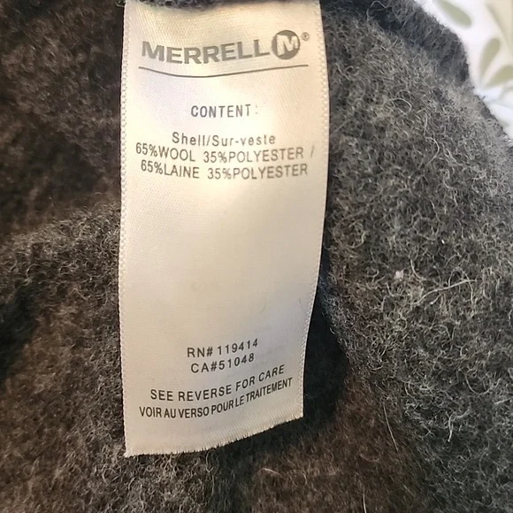 Merrell Wool Pullover Sweater - Size M Charcoal Grey - Picture 4 of 6